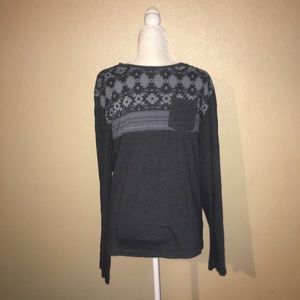 Blue Long Sleeve 21 men T-Shirt